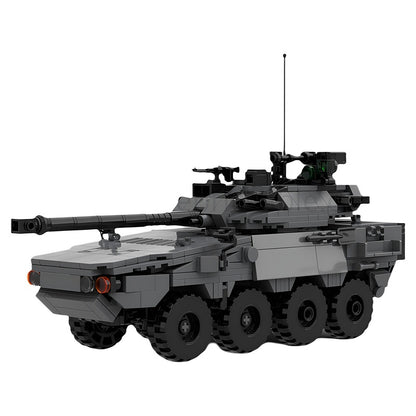 Vextra 105 8x8 Reconnaissance Light Tank MOC Building Kit - 1