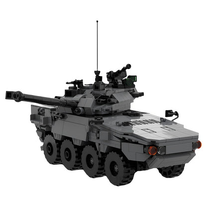 Vextra 105 8x8 Reconnaissance Light Tank MOC Building Kit - 4