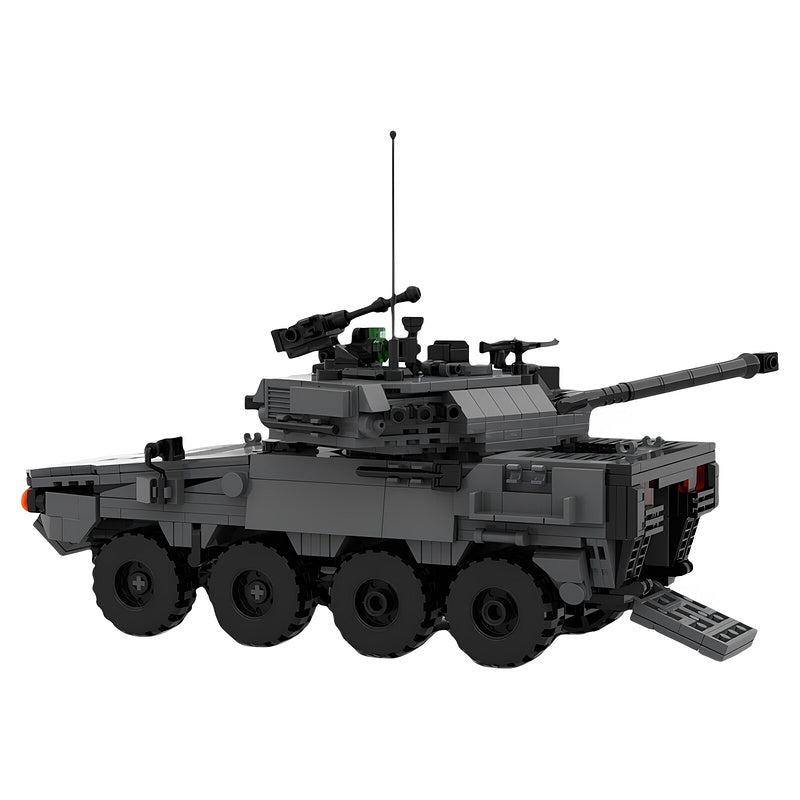 Vextra 105 8x8 Reconnaissance Light Tank MOC Building Kit - 5
