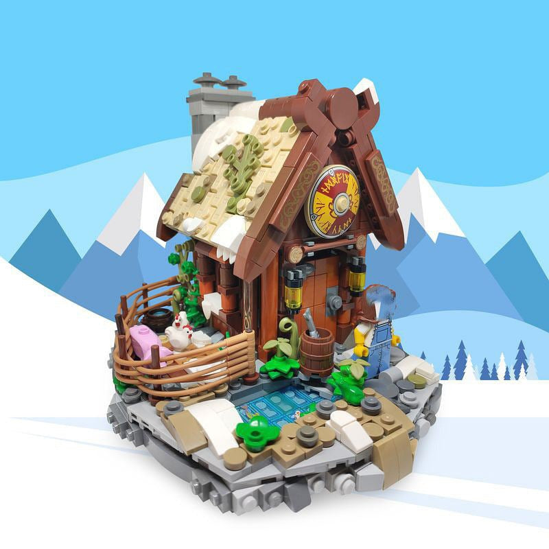 Viking Farm MOC Building Kit | Medieval Village Architecture Model - 2