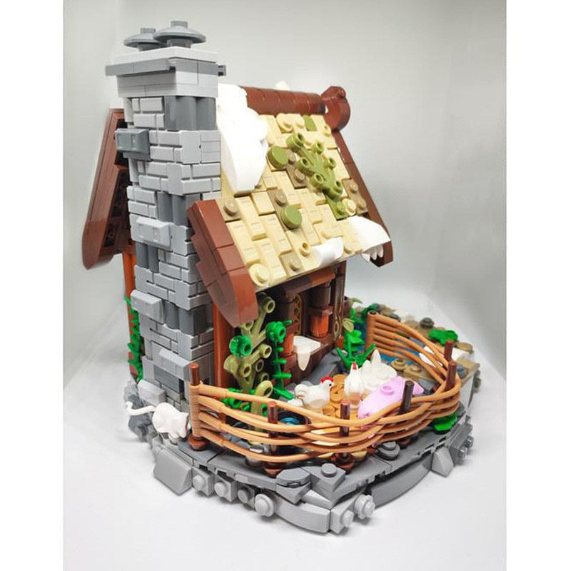 Viking Farm MOC Building Kit | Medieval Village Architecture Model - 3