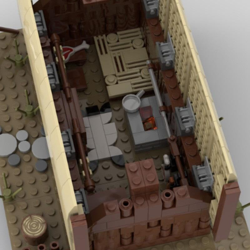 Viking Hut MOC Building Kit | Nordic Village House Architecture Model - 3