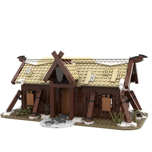 Viking Longhouse MOC Building Kit | Nordic Historic Village Architecture - 1