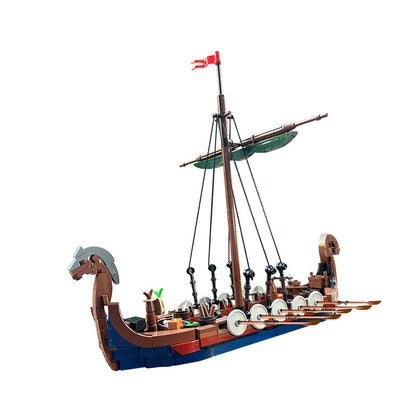 Viking Longship Building Kit | LEGO-Compatible MOC - 5