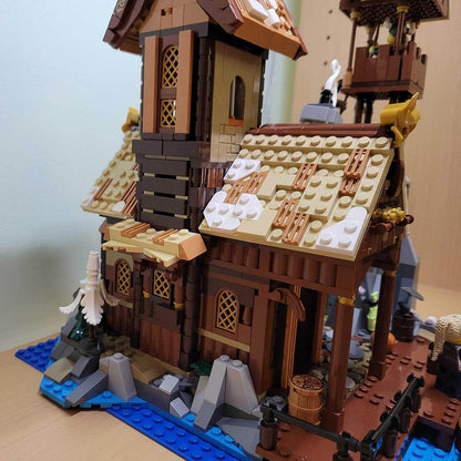 Viking Port House MOC Coastal Watchtower Building Kit - 3