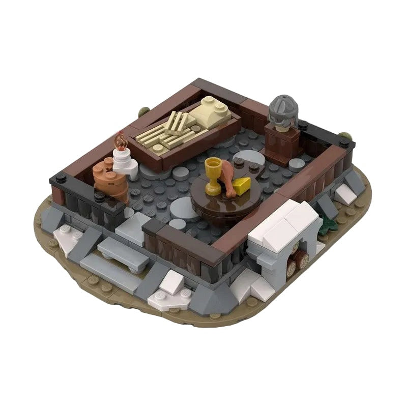 Viking Small Hut MOC Building Kit | Nordic Village Architecture Model - 3