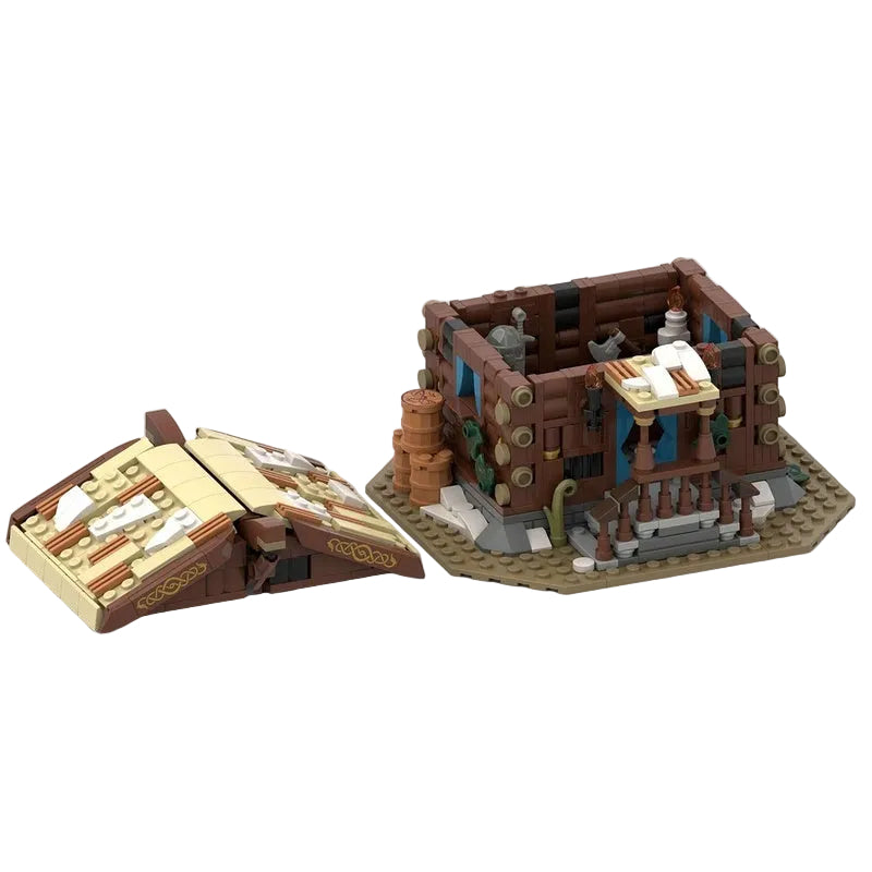 Viking Trading Post MOC Nordic Village Architecture Building Kit - 6