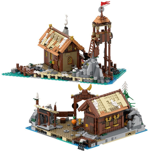 Viking Village Expansion MOC Building Kit | Nordic Settlement Architecture - 2