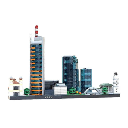Vilnius Skyline MOC City Postcard Building Kit | Skyline Display Model - 1