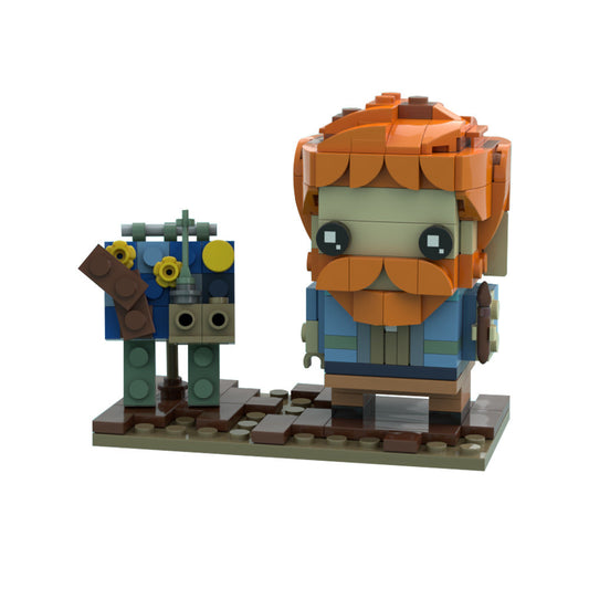 Vincent van Gogh Brickheadz Building Kit | LEGO-Compatible MOC - 1