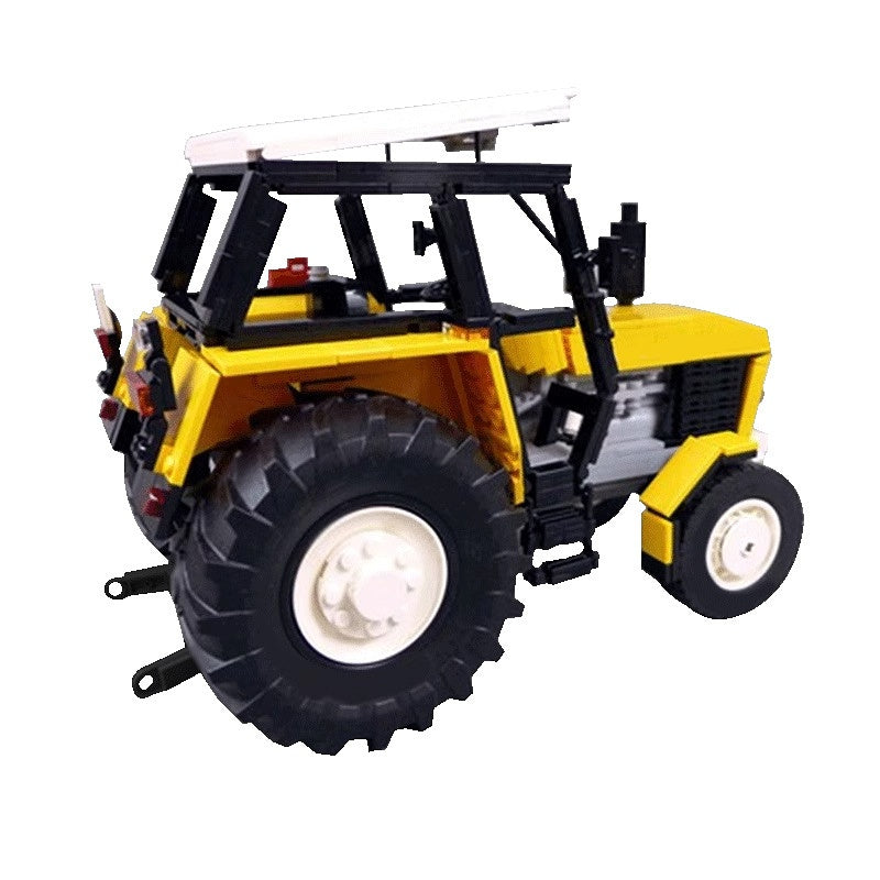 Vintage 1980s European Farm Tractor Building Kit | LEGO-Compatible MOC - 2