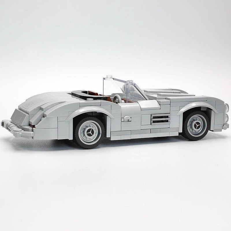 Vintage 300 SL Roadster & Gullwing Sports Car Building Kit | 8 studs LEGO-Compatible MOC - 1