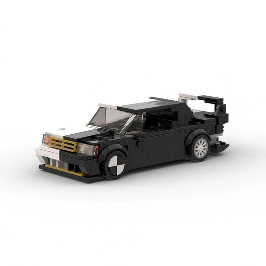 Vintage E-190 EVO Classic 8-Wide Racing Sedan Building Kit | LEGO-Compatible MOC - 1