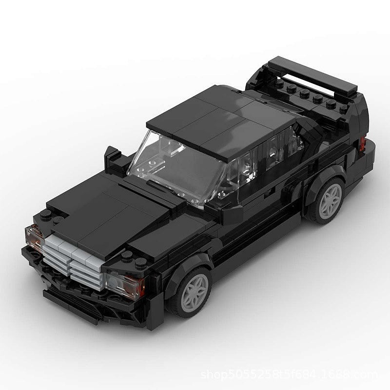 Vintage E-190 EVO Racing Sedan MOC Building Kit | 8-Wide Car Model - 6