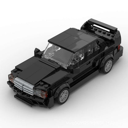 Vintage E-190 EVO Racing Sedan MOC Building Kit | 8-Wide Car Model - 6