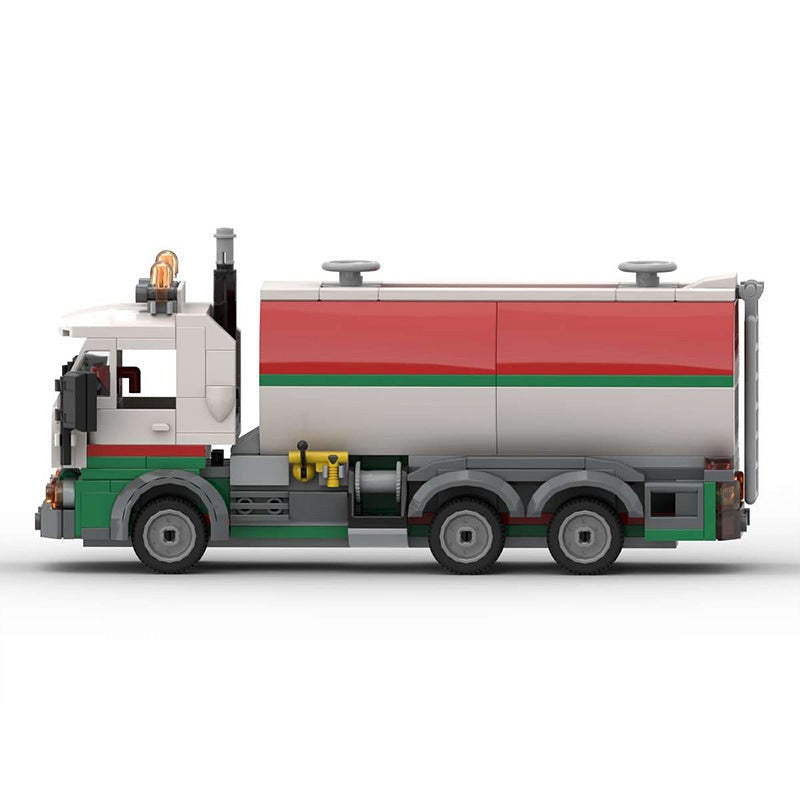 Vintage Energy Tanker Truck MOC Building Kit | Fuel Transport Vehicle - 2