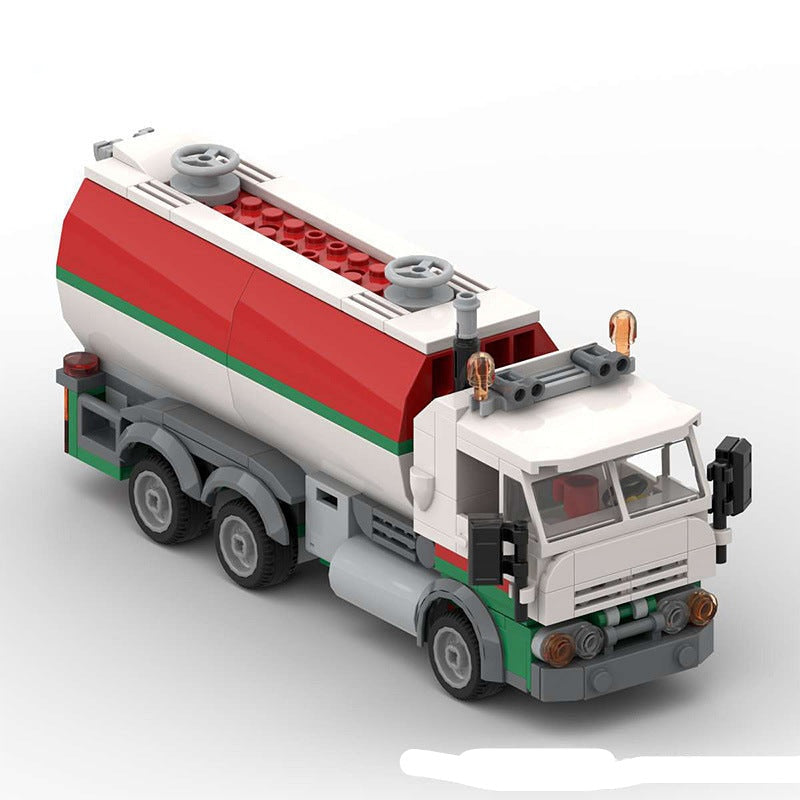 Vintage Energy Tanker Truck MOC Building Kit | Fuel Transport Vehicle - 5