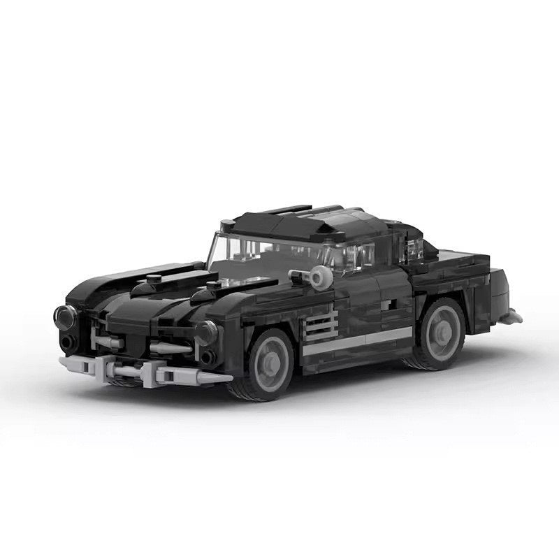 Vintage Gullwing Coupe Classic German Sports Car Building Kit | LEGO-Compatible MOC - 1
