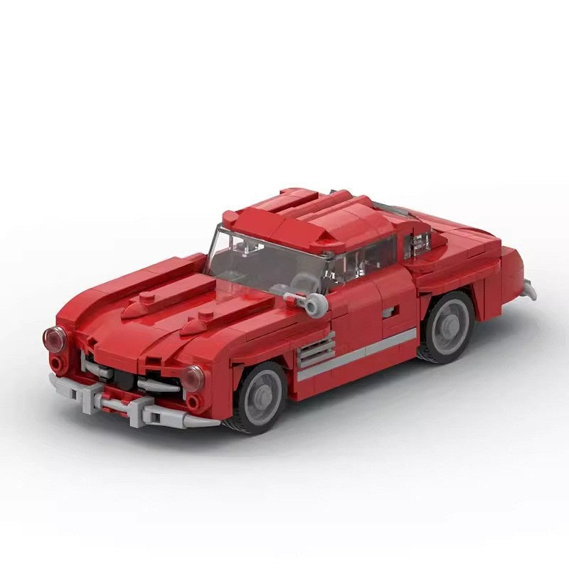Vintage Gullwing Coupe Classic German Sports Car Building Kit | LEGO-Compatible MOC - 4
