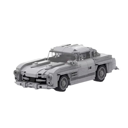 Vintage Gullwing Coupe Classic German Sports Car Building Kit | LEGO-Compatible MOC - 5