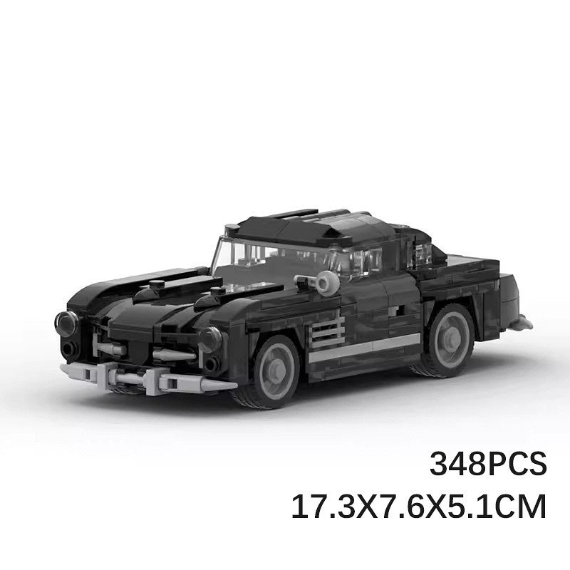 Vintage Gullwing Coupe Classic German Sports Car Building Kit | LEGO-Compatible MOC - 6