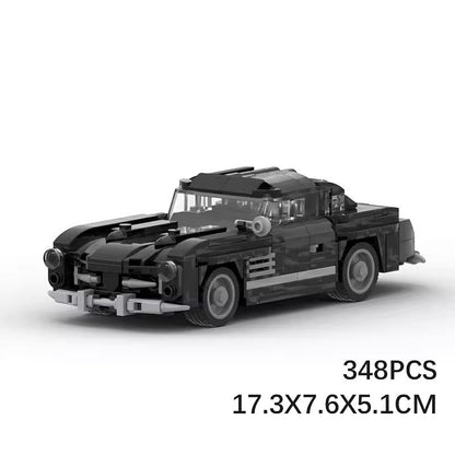 Vintage Gullwing Coupe Classic German Sports Car Building Kit | LEGO-Compatible MOC - 6