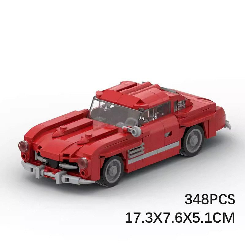 Vintage Gullwing Coupe Classic German Sports Car Building Kit | LEGO-Compatible MOC - 7