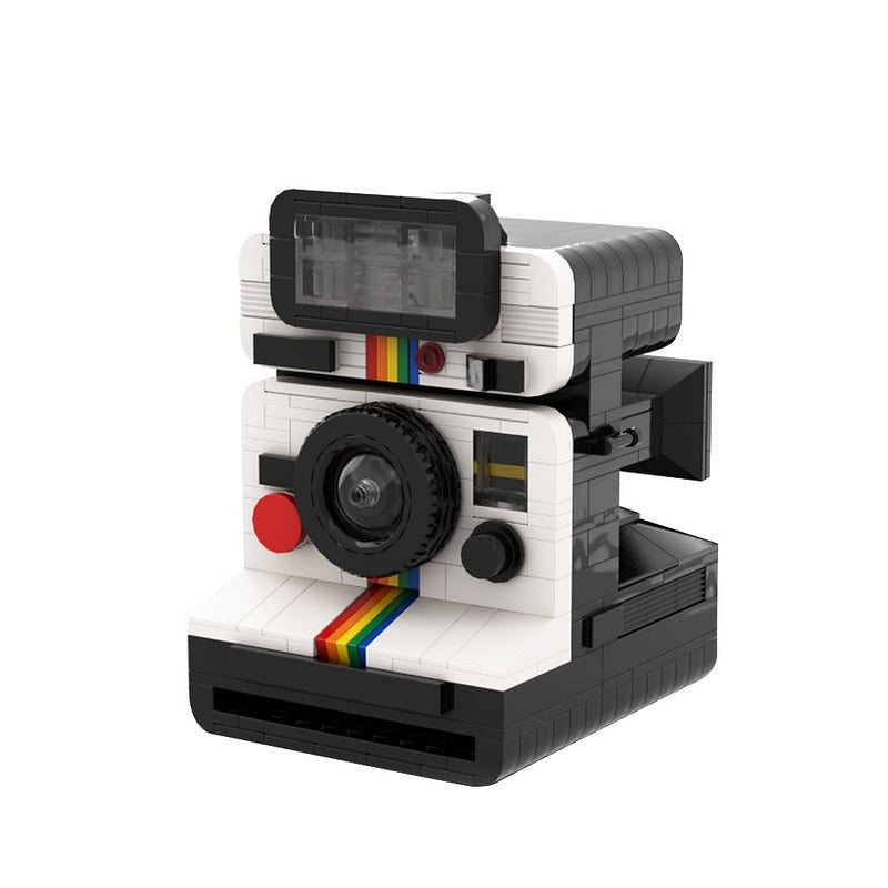 Vintage Instant Film Camera MOC Building Kit | Retro Photography Display - 1