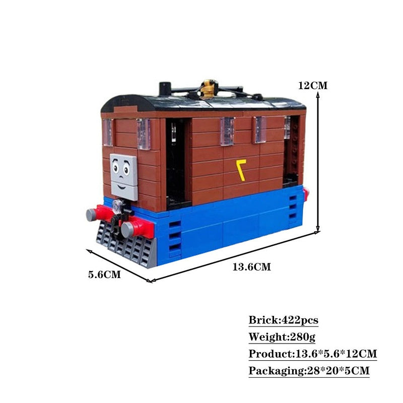 Vintage Steam Tram Engine MOC Building Kit | Classic Railway Locomotive Model - 2