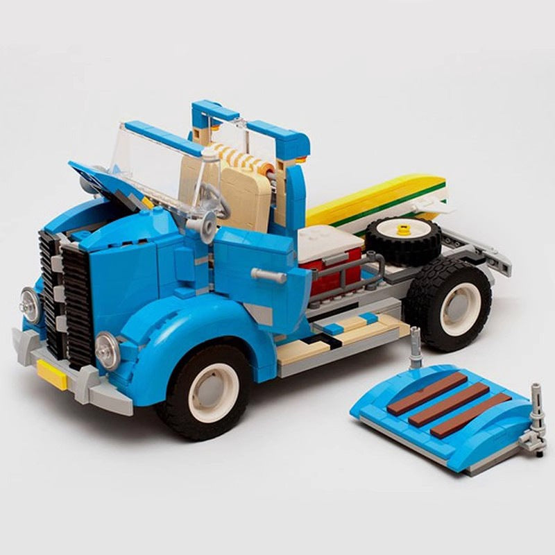 Vintage Truck MOC Building Kit | Classic Cargo Vehicle Model - 2