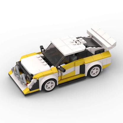 Vintage Turbo S1 Race Car Building Kit | LEGO-Compatible MOC - 1