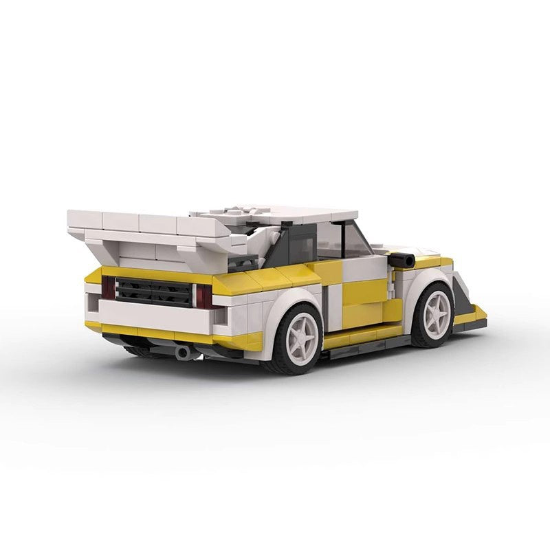 Vintage Turbo S1 Race Car Building Kit | LEGO-Compatible MOC - 2