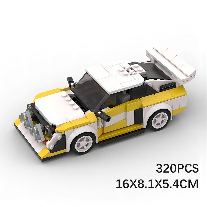 Vintage Turbo S1 Race Car Building Kit | LEGO-Compatible MOC - 4