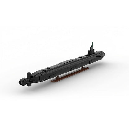 Virginia-Class Submarine MOC Building Kit - 1/200 Scale Naval Military Model - 1