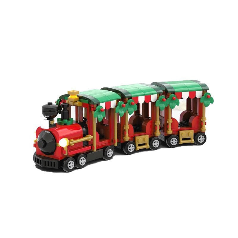 Visitor Christmas Train MOC Building Kit | Festive Steam Locomotive Model - 2