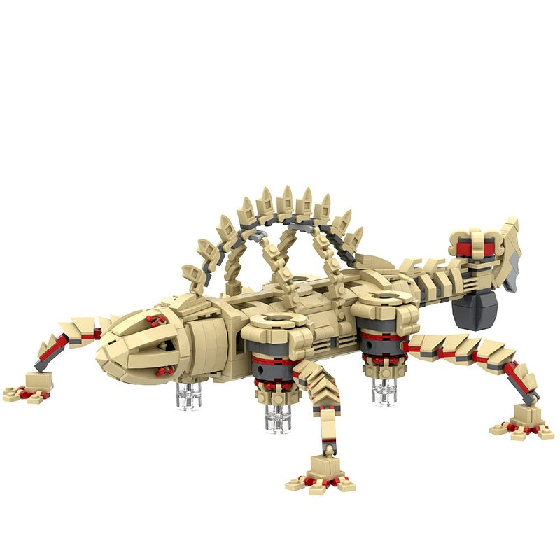 Volcanic Fire Ancient Mechanical Beast Building Kit | LEGO-Compatible MOC - 1