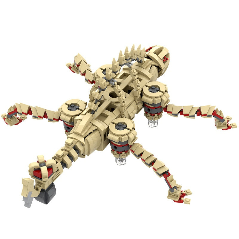 Volcanic Fire Ancient Mechanical Beast Building Kit | LEGO-Compatible MOC - 5