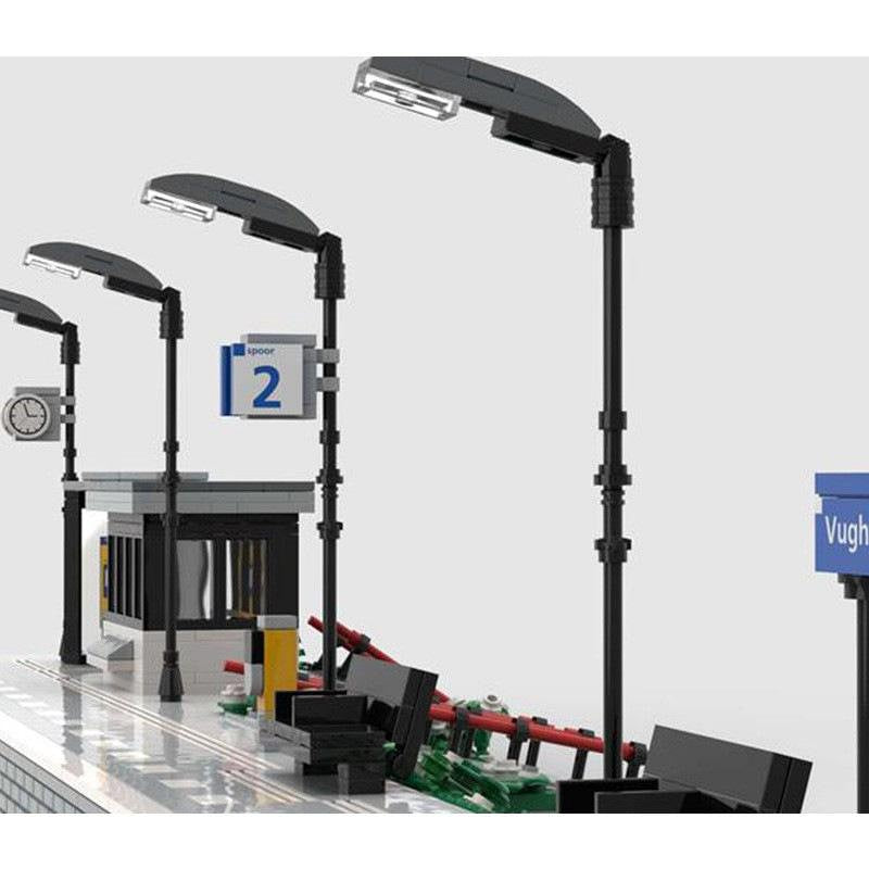 Vught Train Station Platform 2 MOC Building Kit | Railway Architecture - 2