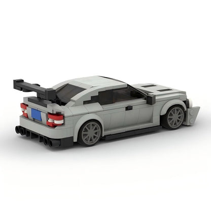 W204 Black German V8 Coupe High Performance Sports Sedan Building Kit | LEGO-Compatible MOC - 3