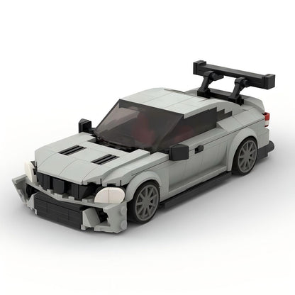 W204 Black German V8 Coupe High Performance Sports Sedan Building Kit | LEGO-Compatible MOC - 5