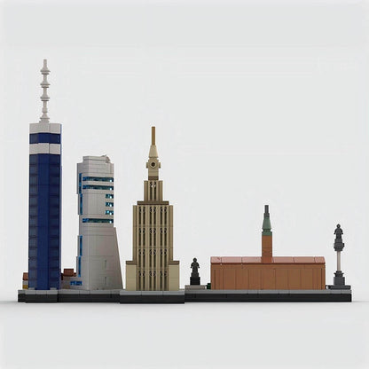Warsaw Skyline MOC Building Kit | Poland City Architecture Model Kit - 3