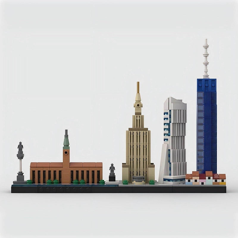 Warsaw Skyline MOC Building Kit | Poland City Architecture Model Kit - 4