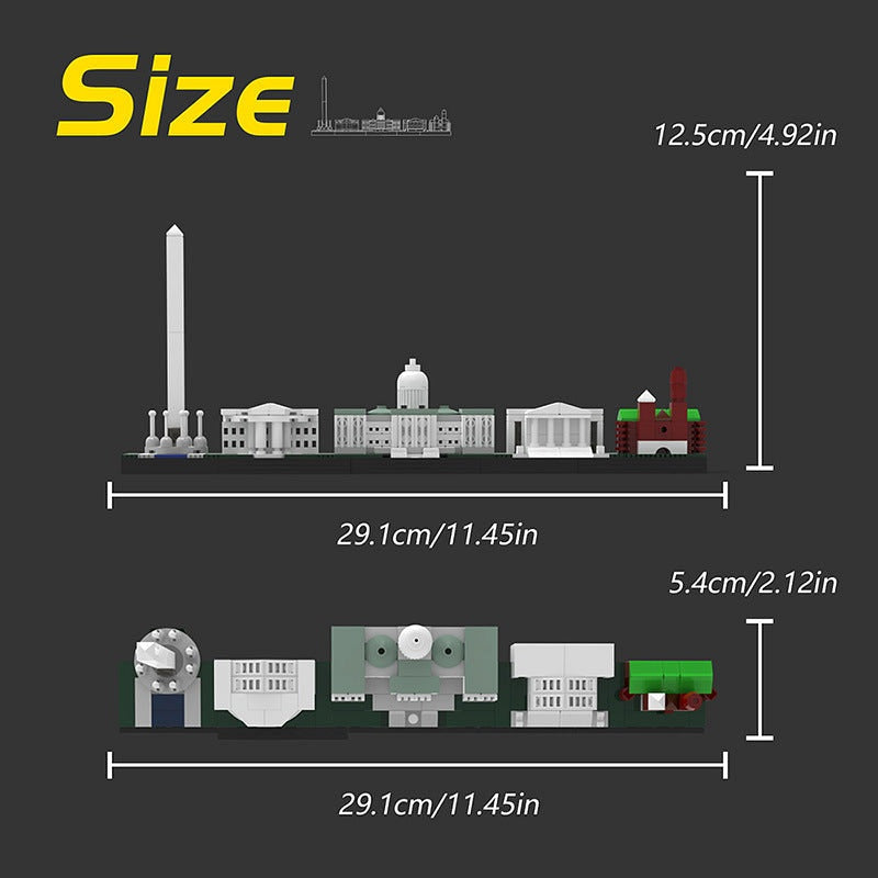Washington DC Skyline MOC Building Kit | City Architecture Model - 4