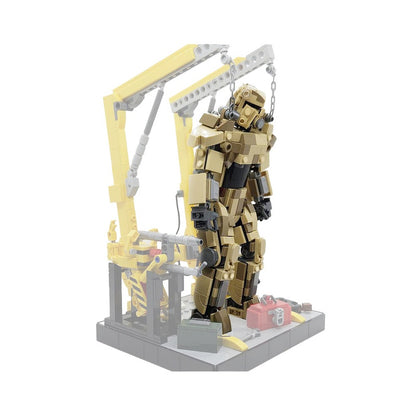 Wasteland Desert Camo Power Armor Building Kit | LEGO-Compatible MOC - 2