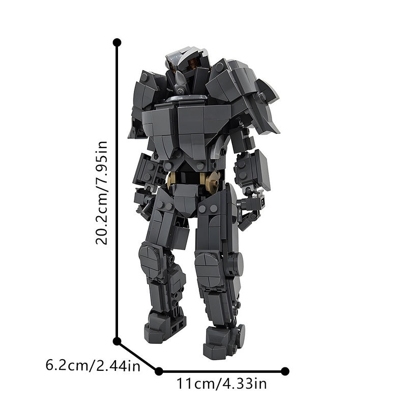 Wasteland Power Armor Building Kit | LEGO-Compatible MOC - 4