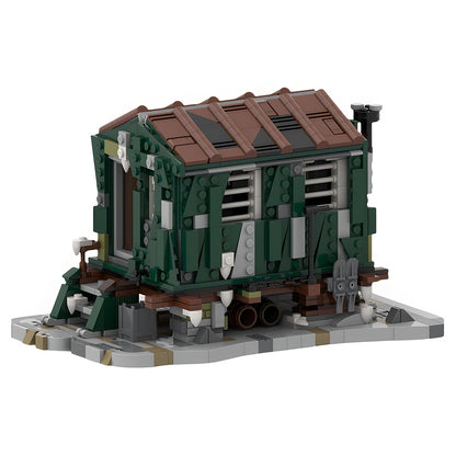 Weathered Wilderness Survival Shack MOC Building Kit - 1