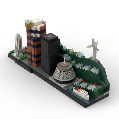 Wellington Skyline MOC Building Kit | City Architecture Display Model - 1