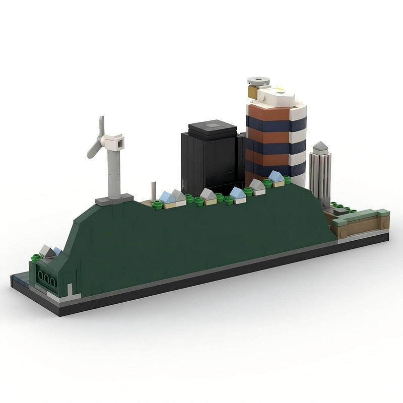 Wellington Skyline MOC Building Kit | City Architecture Display Model - 3