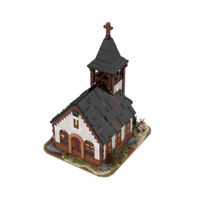 Western Church MOC Building Kit | Historic Architecture Model - 4