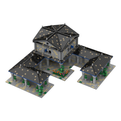 Western European Town Center Building Kit | LEGO-Compatible MOC - 2